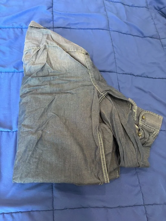 Ice Brice Chambray Button-Front Shirt - Blue - Picture 4 of 10